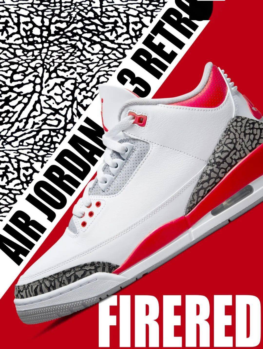 [ 发售 ] Air Jordan 3 Retro Fire Red