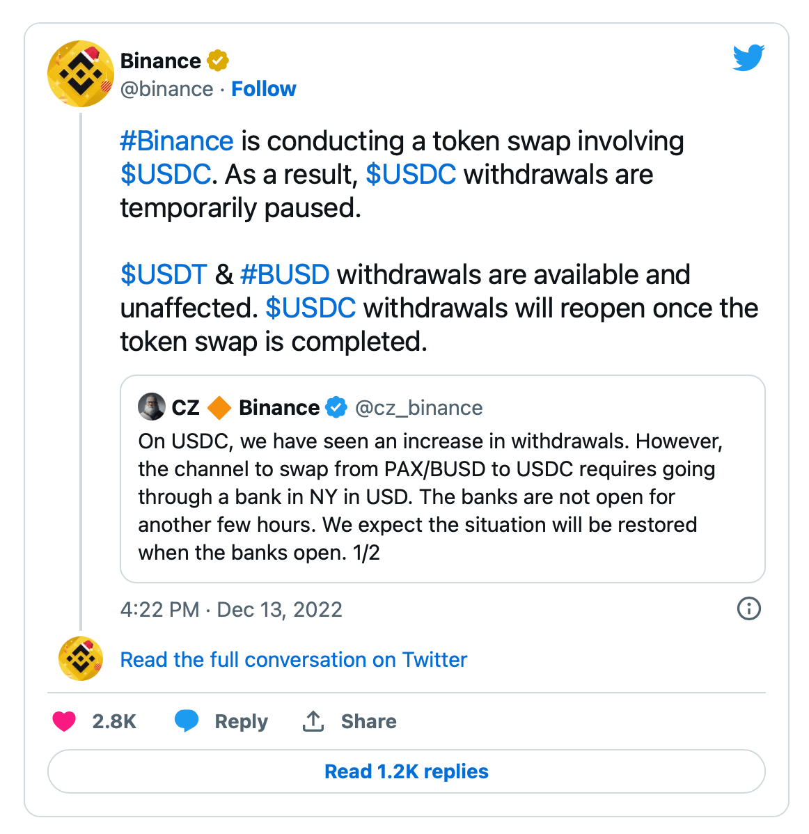 被美国监管部门调查、存在“财务黑箱”<strong></p>
<p>币安期货交易</strong>?币安回应