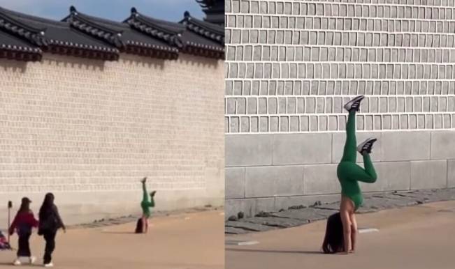 韩媒：越南一女子在首尔景福宫穿紧身衣练瑜伽引韩网民不满<strong></p>
<p>万维币</strong>，当事人回应