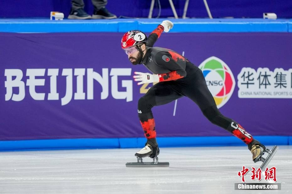 短道速滑世锦赛:加拿大队摘得2000米混合团体接力决赛金牌