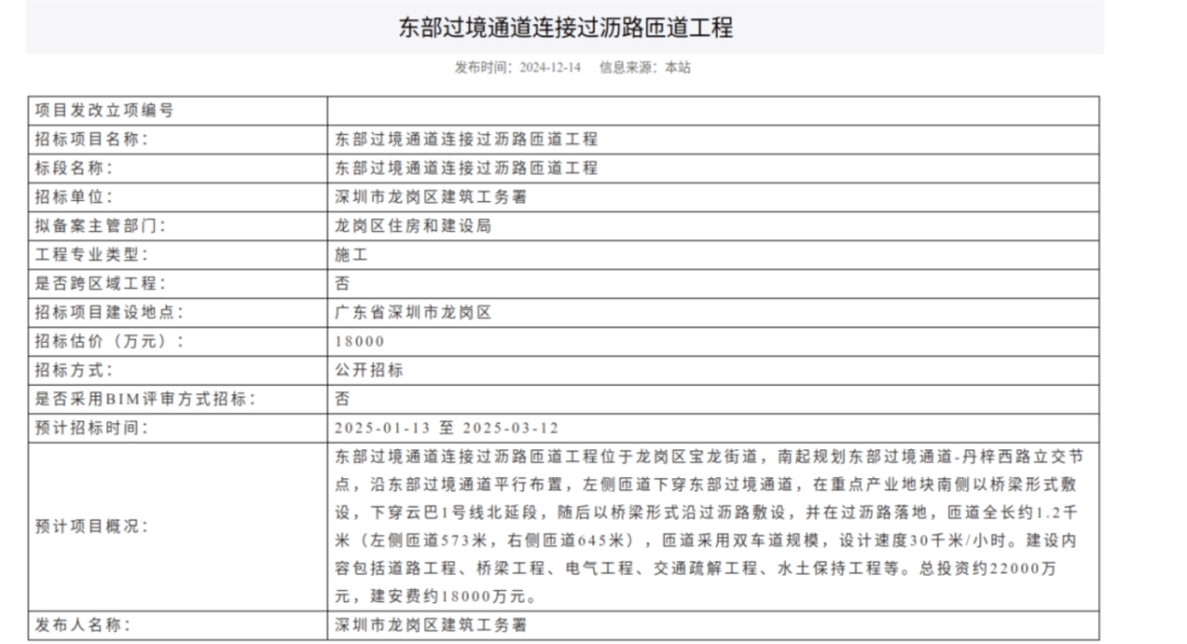 一度被传"烂尾"！盼了15年的深圳东部过境高速<strong></p>
<p>币乎行情</strong>，终于等来官宣推进