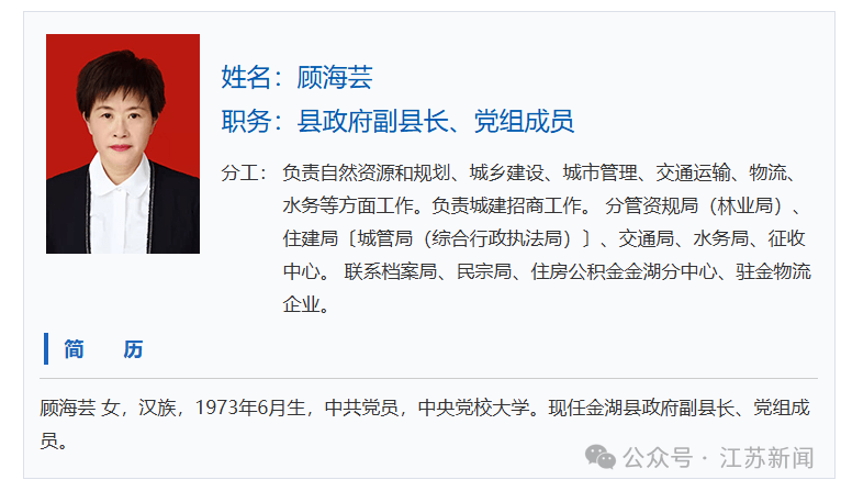 江苏一地纪委通报:副县长顾海芸被查<strong></p>
<p>每日币抢</strong>!