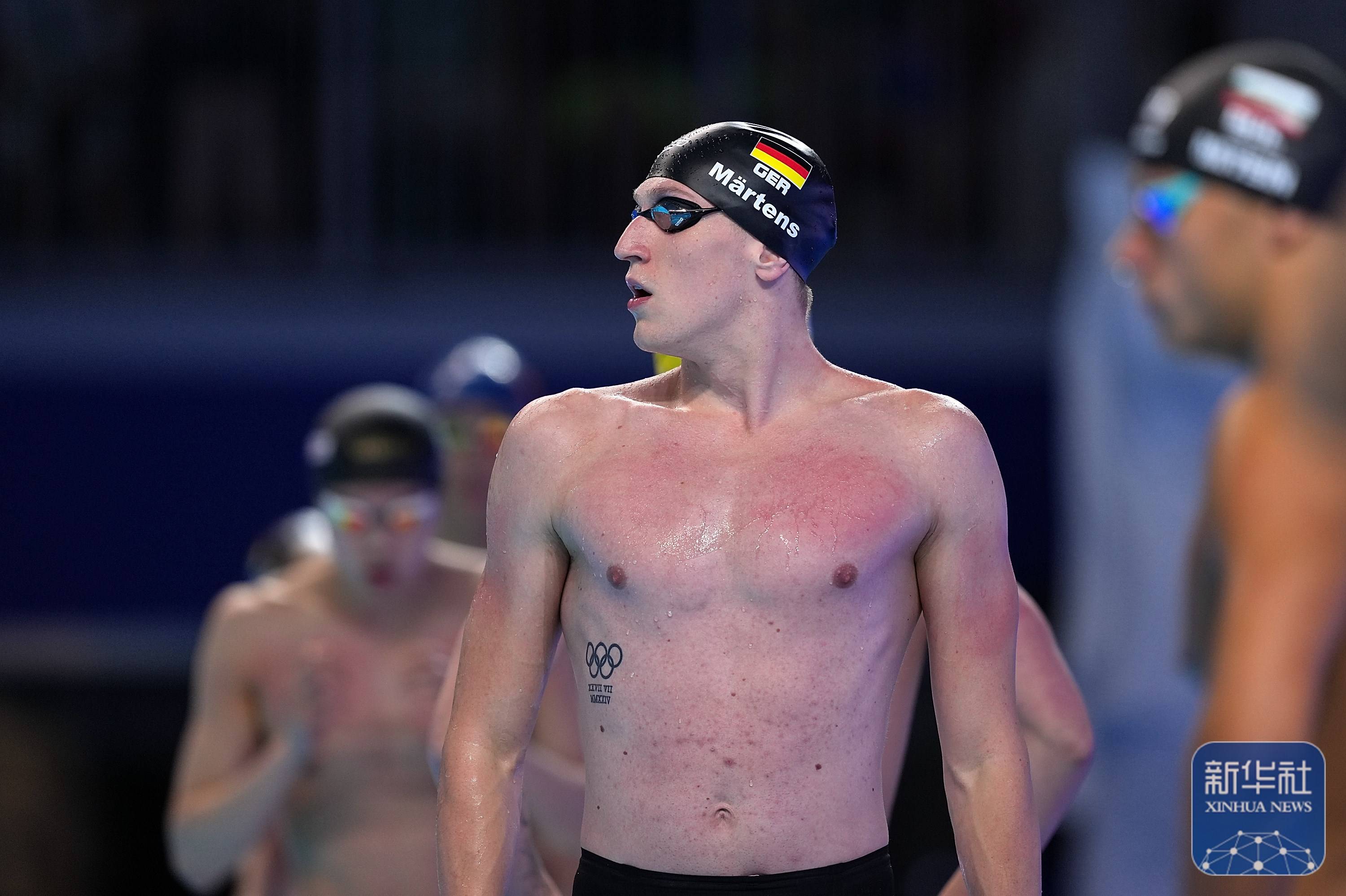 游泳世锦赛丨德国选手夺男子400米自由泳冠军 中国选手张展硕获第五名