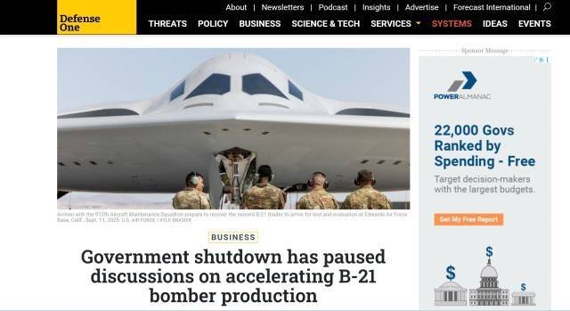 外媒:美国政府停摆<strong></p>
<p>ccr炒币</strong>,B-21轰炸机“迫降”