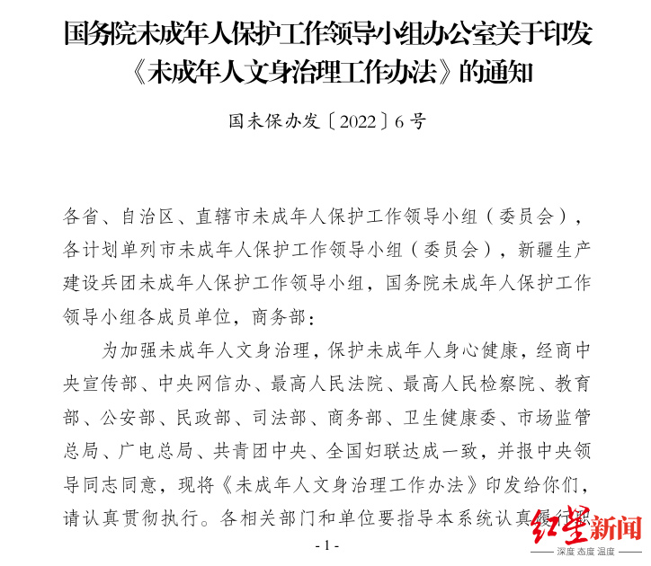 洛阳发布告知书<strong></p>
<p>网络币交易</strong>,禁止向未成年人提供文身服务,当地多家文身店先问年龄后服务